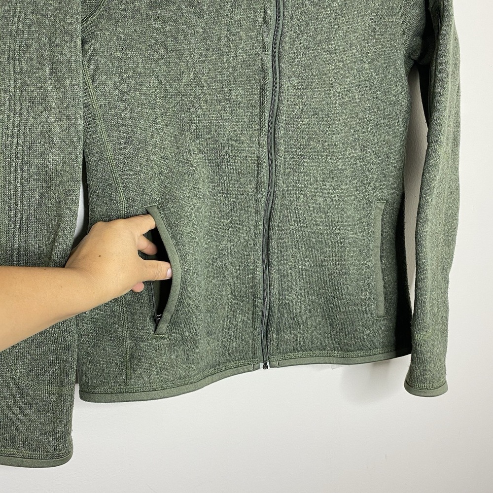 Patagonia Better Sweater Jacket Womens Small Olive Green Full Zip Fleece Pockets - Picture 3 of 16